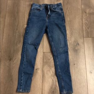 Top shop moto jeans medium wash